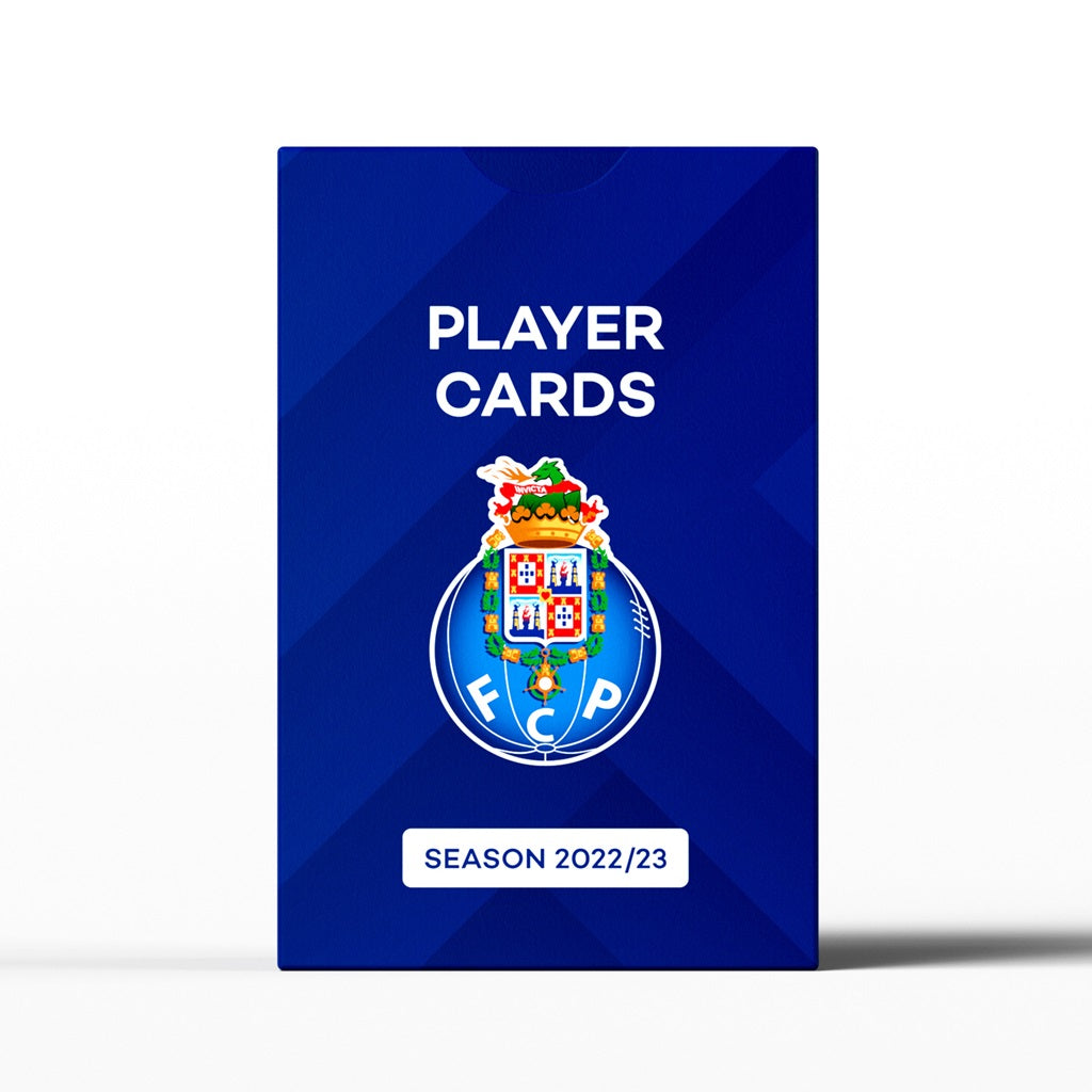 A blue Superclub box with the FC Porto crest and Estádio do Dragão, labeled "Superclub: FC Porto Player Cards 2022/23" in white text.