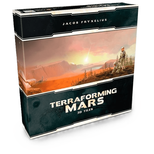 The Terraforming Mars: Small Box (3D Tiles) by Stronghold Games upgrades your game with stunning 3D Martian landscape tiles, perfect for fans seeking an immersive and visually enhanced experience.
