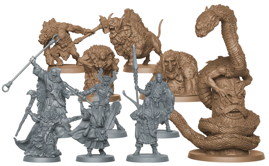 Enhance your campaign with the Trudvang Legends Westmark Expansion by Cool Mini Or Not—includes detailed miniatures like armored warriors, beastly foes, a Sentinel class hero, and a giant serpent for epic religious war adventures.