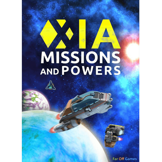 Cover art for Xia: Legends of a Drift System Bundle by Far Off Games shows spaceships near vibrant planets and a star, evoking the excitement of space adventure. The title appears in bold yellow and white text.